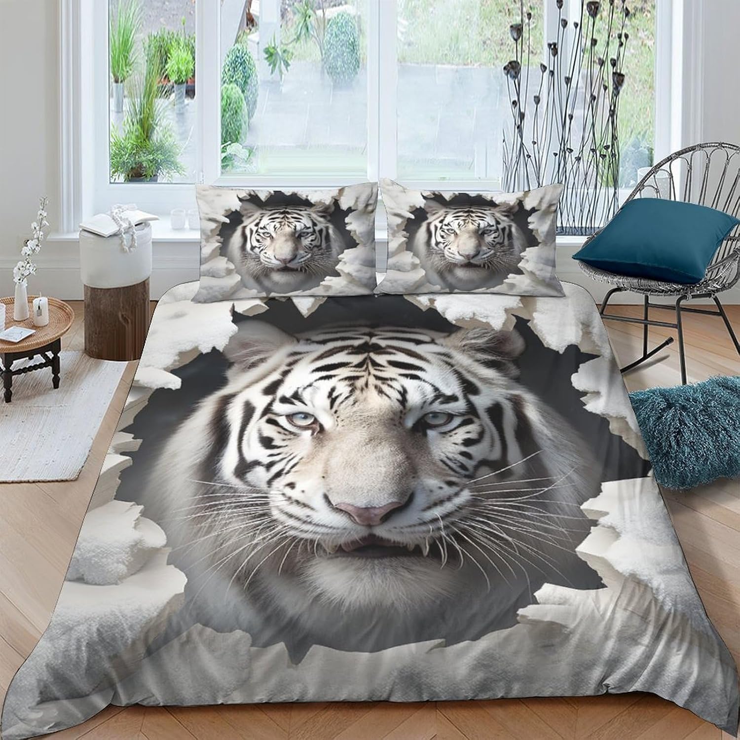 Parure de lit tigre 3D pour transformer votre chambre en un havre de paix doux et sauvage