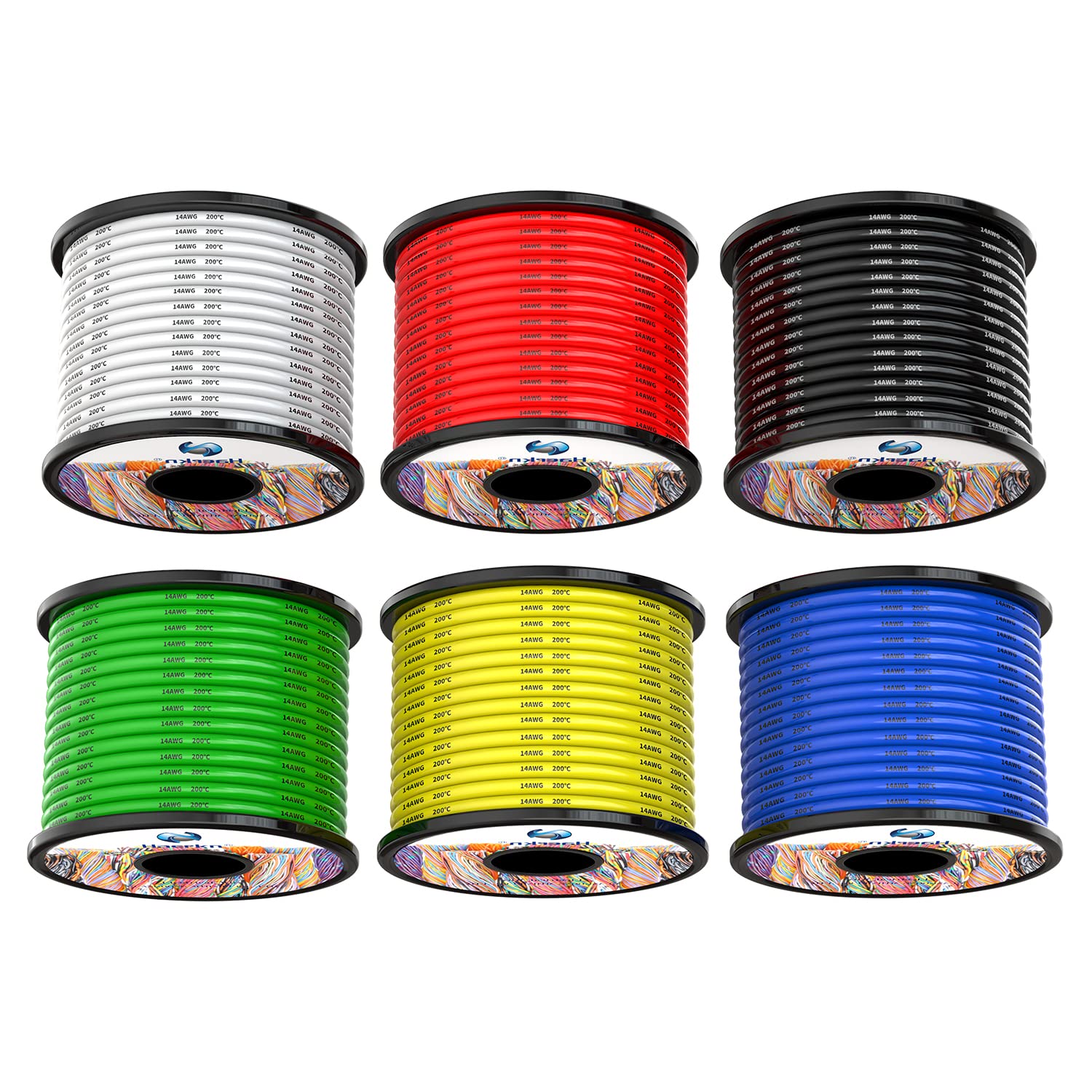 Haerkn 2,0 mm² 14 AWG siliconen elektrische draad, hook-up kabel, in totaal 20 meter, 10 meter, zwart en 10 meter rood, zuurstofvrij, bestand tegen hoge temperaturen, vertinde koperdraad, spoel Haerkn 2,0 mm² 14 AWG siliconen elektrische draad, hook-up kabel, in totaal 20 meter, 10 meter, zwart en 10 meter rood, zuurstofvrij, bestand tegen hoge temperaturen, vertinde koperdraad, spoel