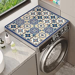 Morbuy Washer Top Protector, Vintage Style Washer Dryer Top Cover - View #4
