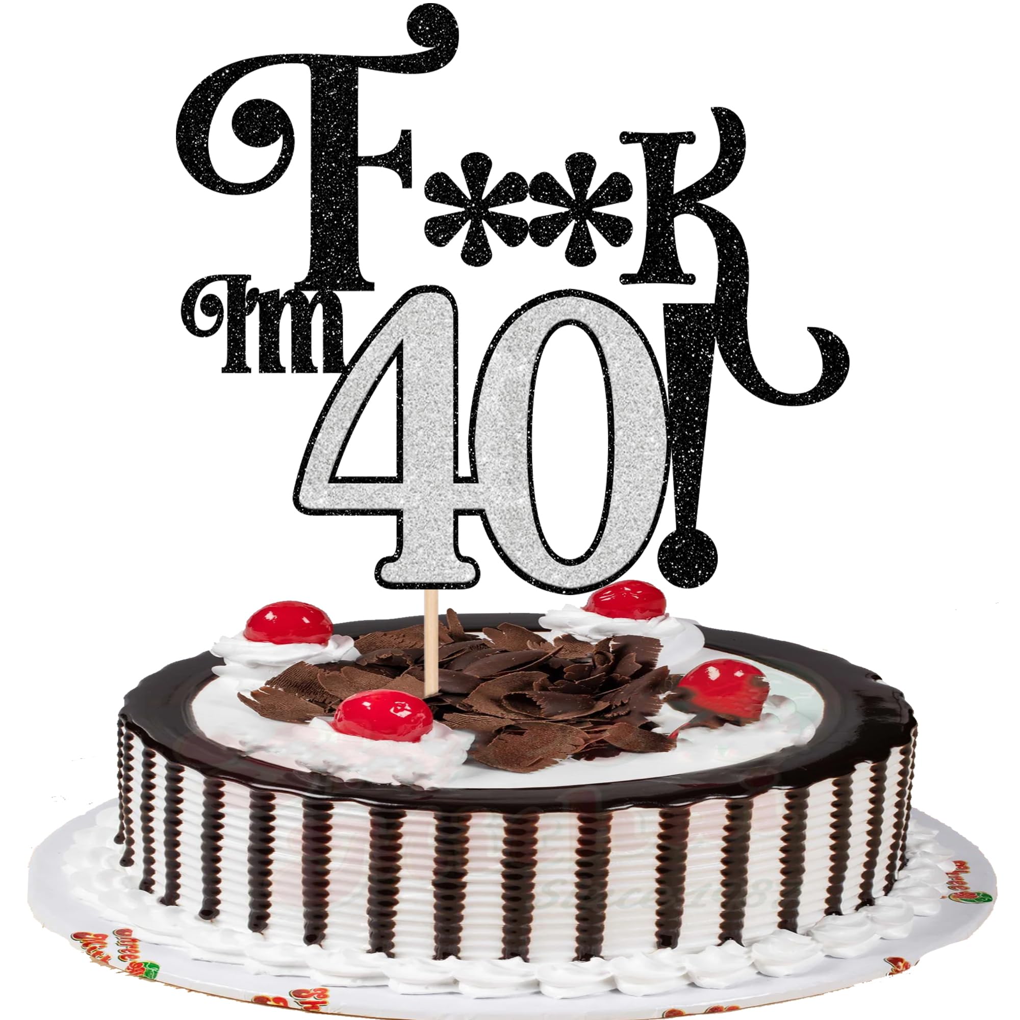 30 Stück Vintage 2009 Tortendeko Glitzer Happy 17th Seventee
