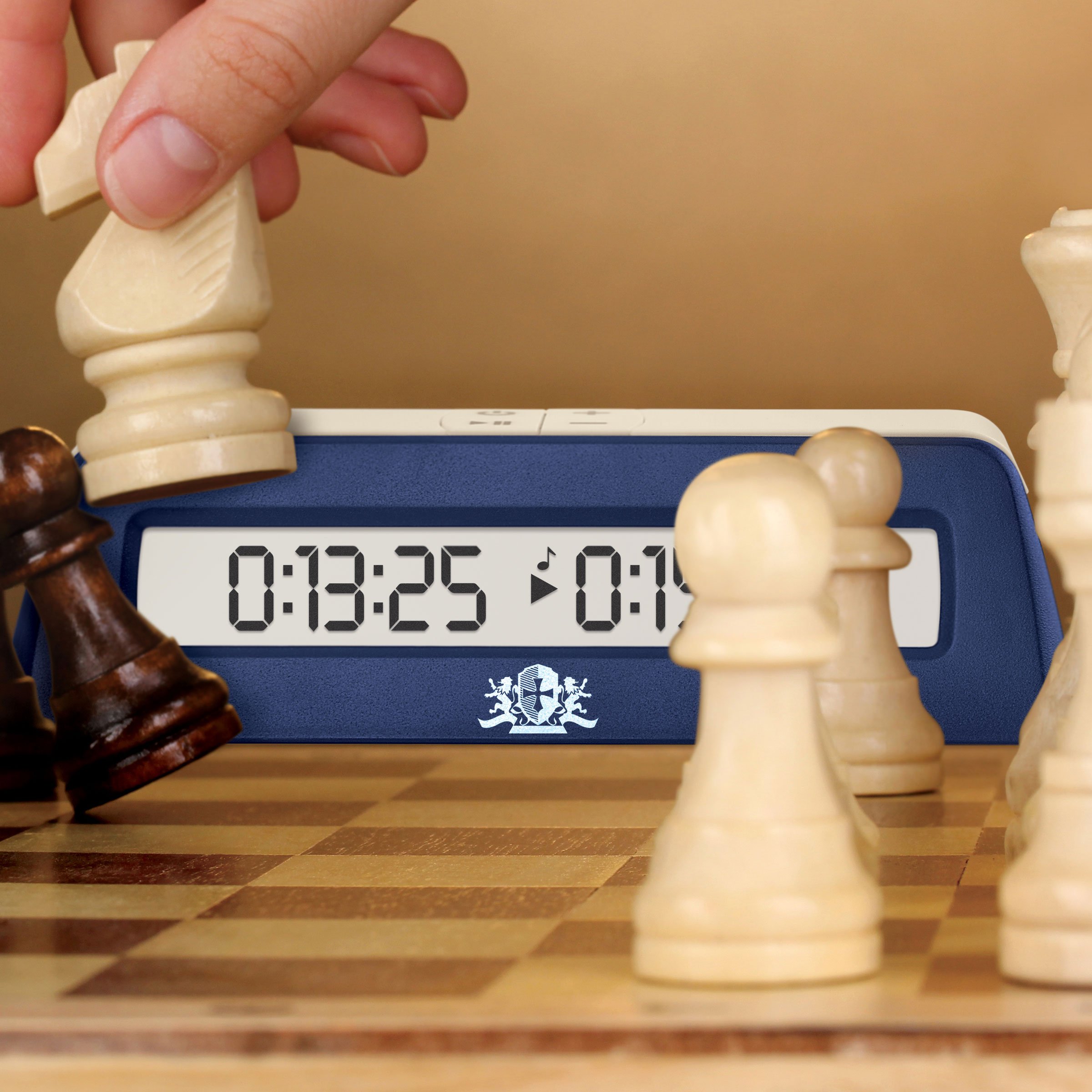 WE Games Orologio digitale a scacchi/timer di gioco con pulsante di ritardo