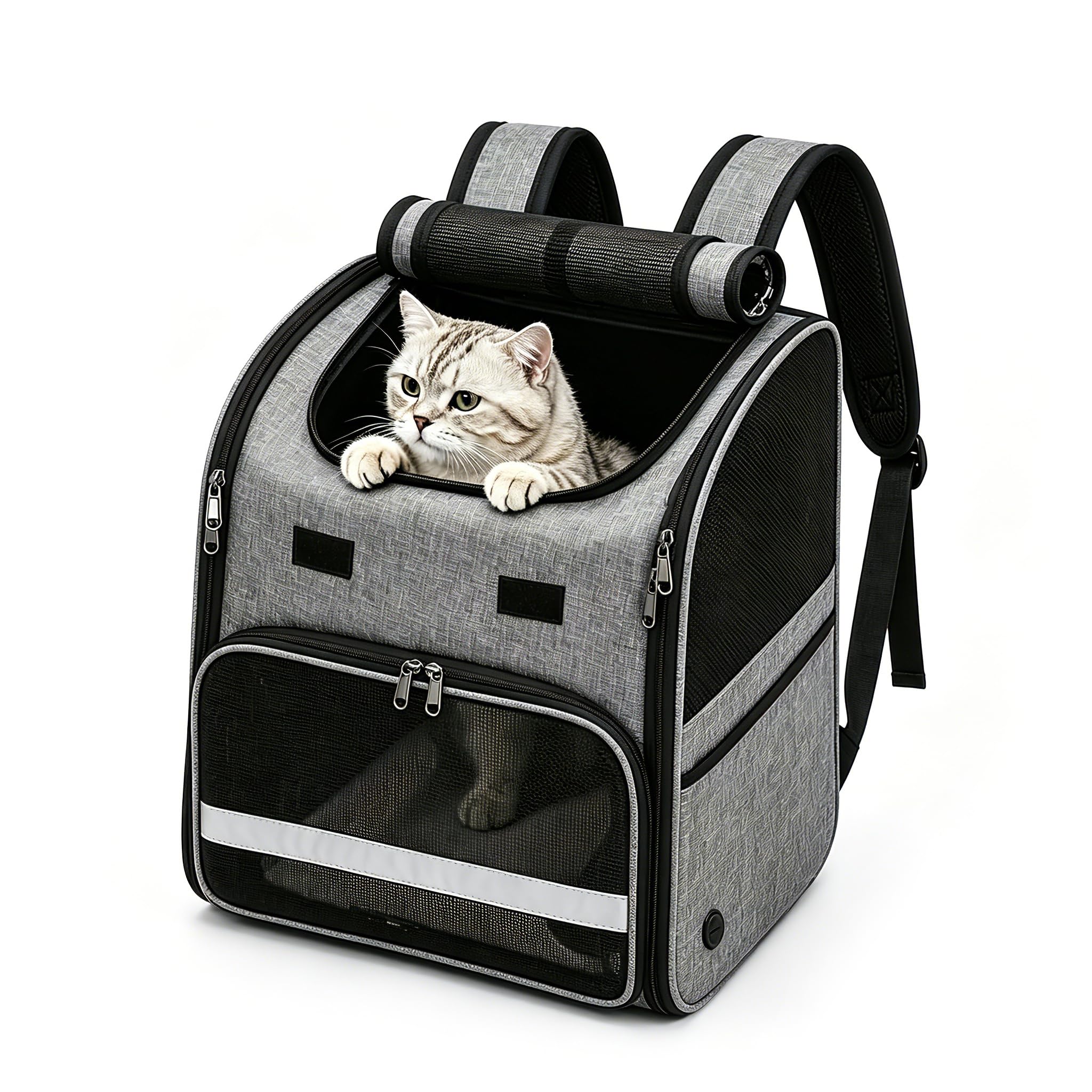 Katzenrucksack, Tragbare und Faltbare Katzentasche, Atmungsa