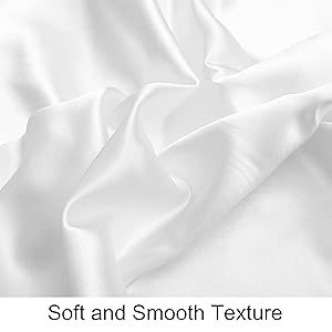 NTBAY Silk Satin Toddler Pillowcases, Small Pillow Case Pillow Cover 14x20 Inches with Envelope Closure, Soft and Silky Cooling Travel Pillow Covers for Nursery, Kids, Boys and Girls, White, 2 Pack
