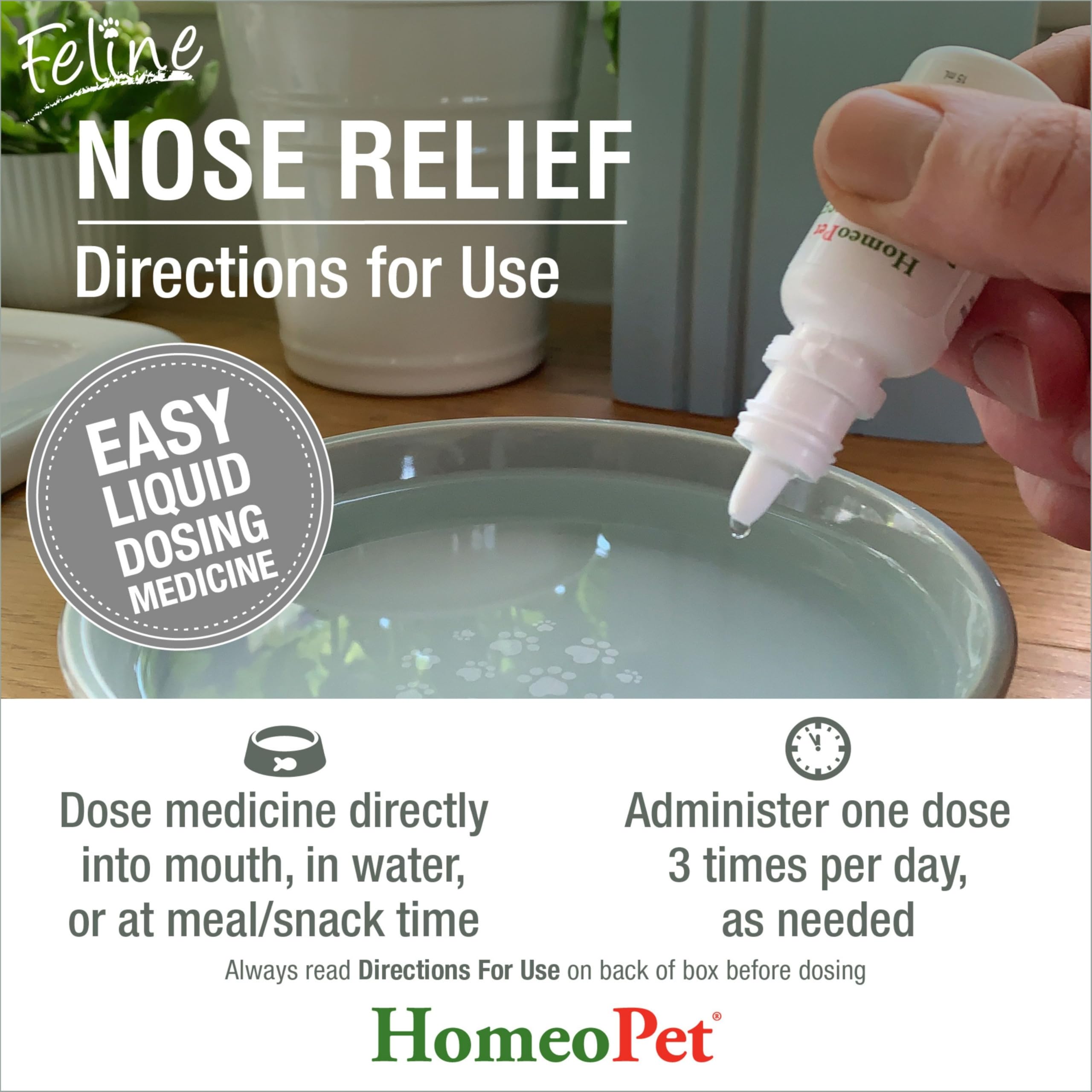 HomeoPet Feline Nose Relief, Nasal Supplement for Cats, 15 Milliliters — Amazon image 5