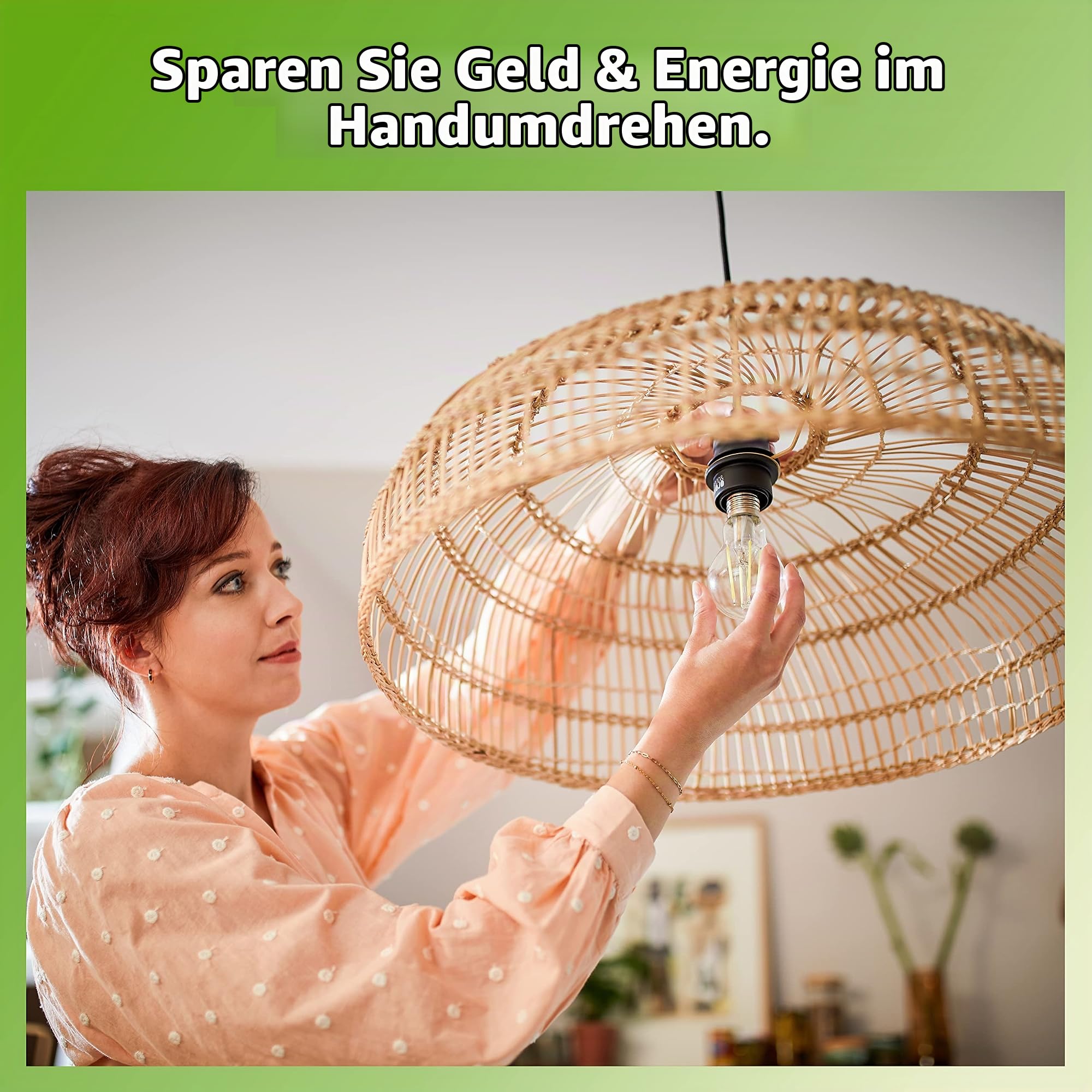PHILIPS LED Classic E27 Vintage Lampe, 40 W, Vintage Dekolampe, XL-Globeform, dimmbar, gold, klar, flame