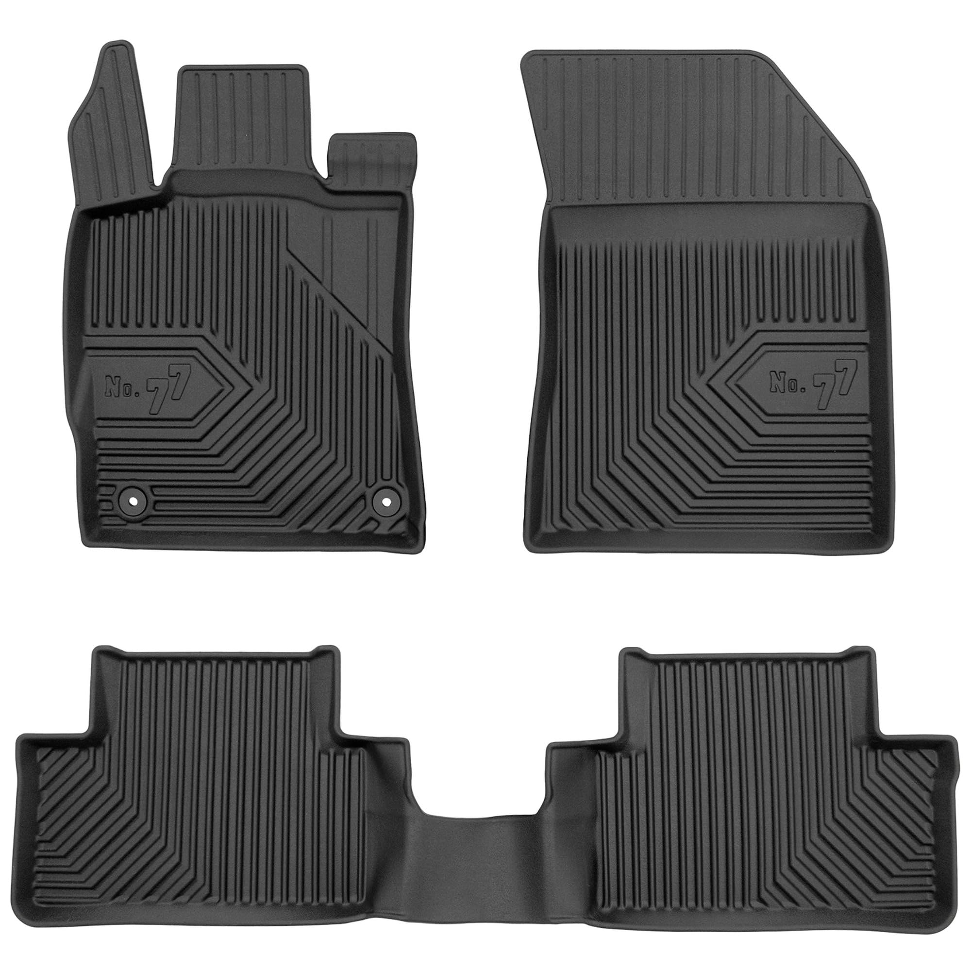MOTOS Alfombrillas de Goma para Peugeot 308 III Desde 2021 Mejore la Comodidad de Sus Viajes con la Alfombra Antideslizante Car No.77- Alfombrillas de Coche para Varias Estaciones