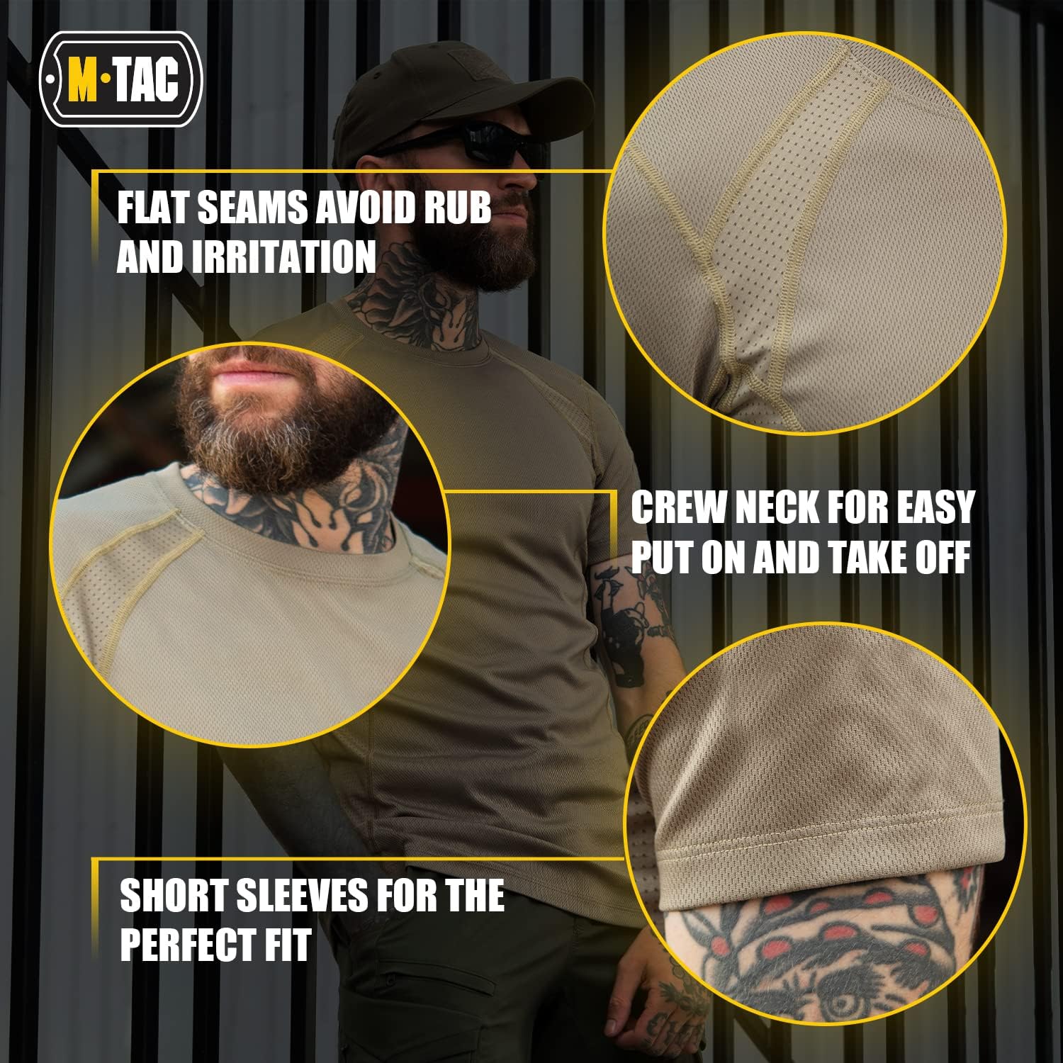 M-Tac Athletic T-Shirt Gen.2 - Breathable Polyester Military T-Shirt with Short Sleeve and Crew Neck for Men - Image 5