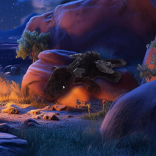 Vista 23 de Apricot Lamb Toys - Peluche de dinosaurio dragón tumbado verde, suave, perfecto para niños (dragón verde, 15 pulgadas)