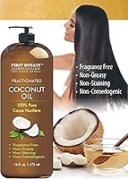 Vista 3 de Aceite de coco fraccionado de 16 onzas líquidas – Aceite de coco MCT 100% natural y puro para cabello, piel y aceite portador de aromaterapia