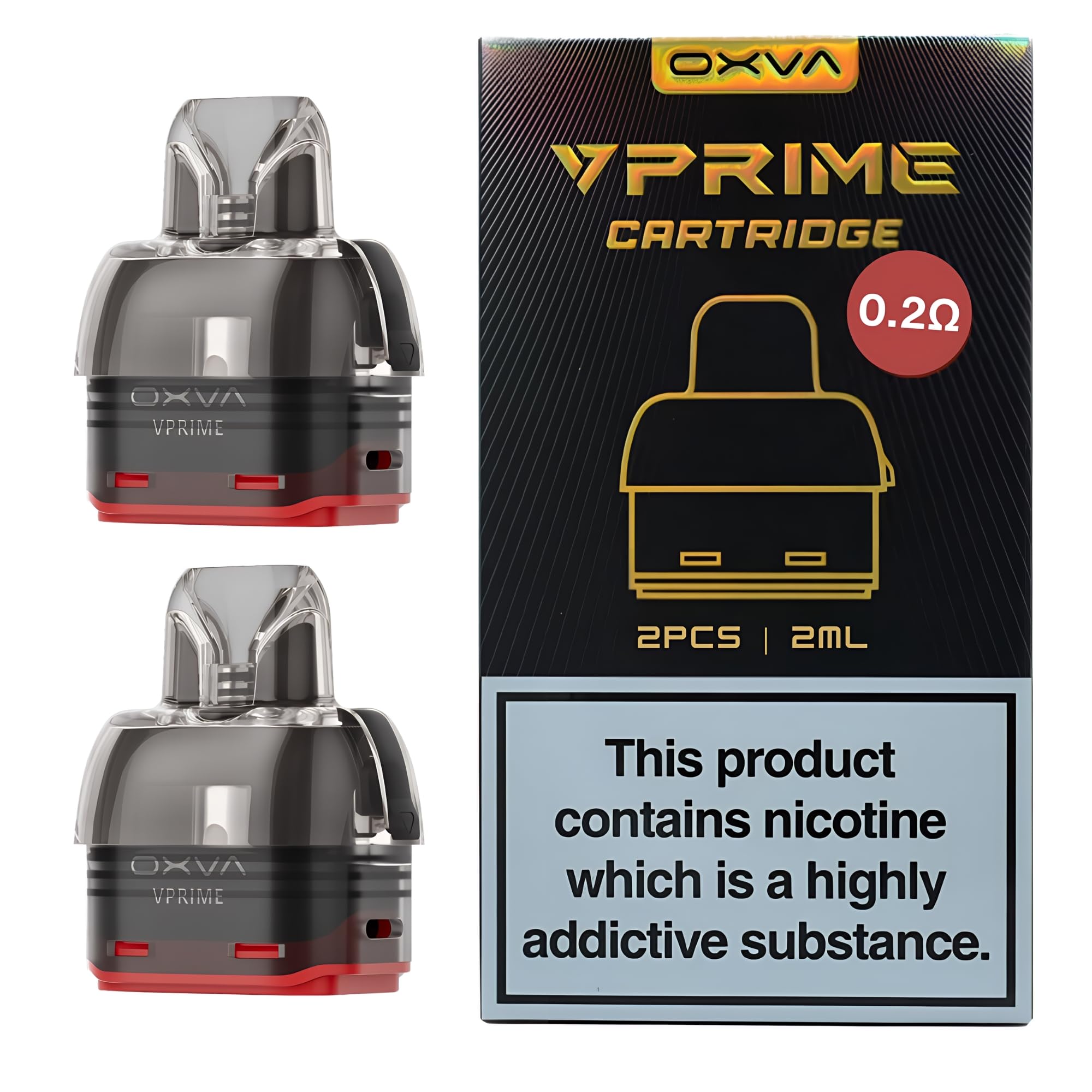 OXVA VPrime Replacement Pod [0.2 ohm - Large | 45w - 60w] - 2 Pack