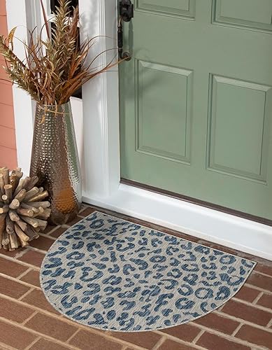 Miniatura 6 de Unique Loom Outdoor Safari Collection - Alfombra de área (3 pies 3 pulgadas, redonda, gris clarogris)