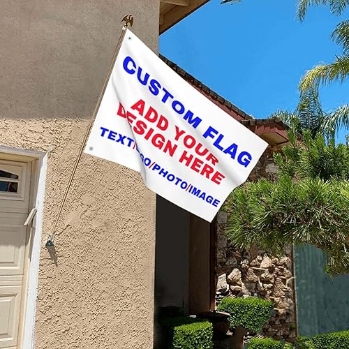 Miniatura 4 de Banderas personalizadas Diseña tu propio textologofoto en un lado Bandera personalizada Regalos personalizables Bandera personalizada para