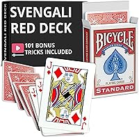 Vista 53 de Ted's Sterling Magic Precision Red Rider Back Bicycle Mazo Svengali con Instrucciones para 100+ Trucos (2 de Tréboles)