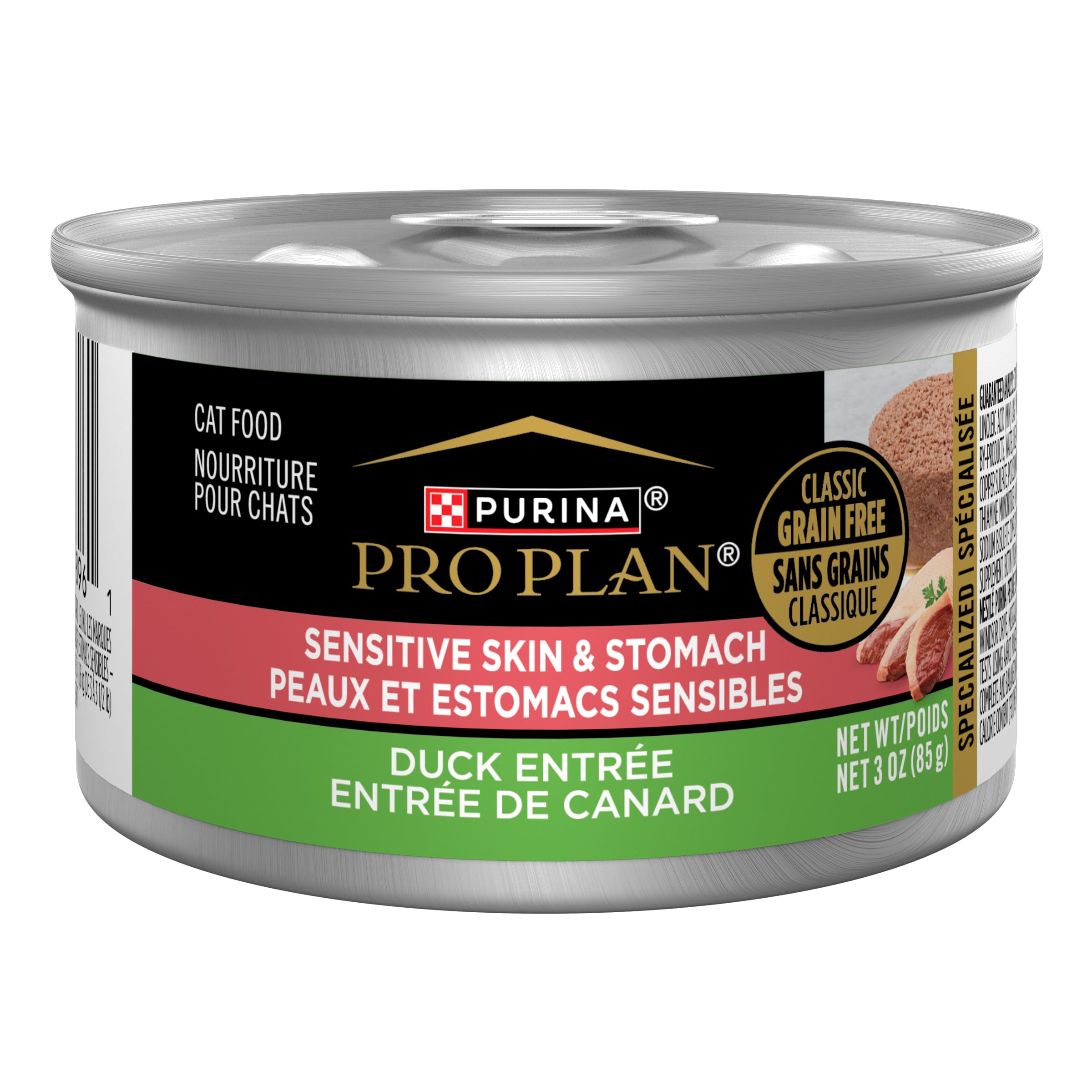 Purina Pro Plan Sensitive Skin and Stomach Wet Cat Food Duck Entree