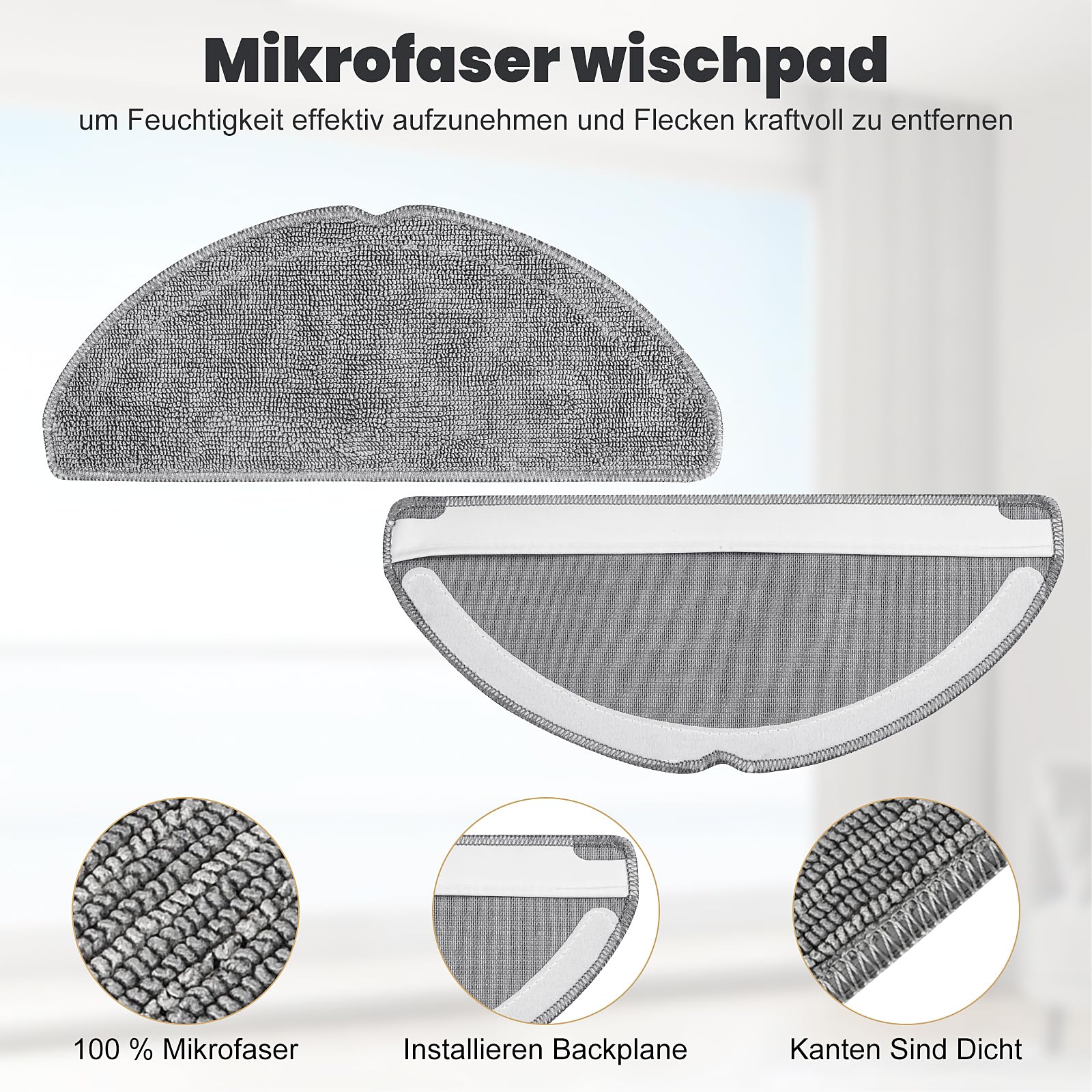 10 sztuk: akcesoria do robota odkurzającego Xiaomi S20, części zamienne, 1 szczotka główna, 2 podkładki, 2 filtry HEPA, 4 szczotki boczne, 1 akcesoria do czyszczenia