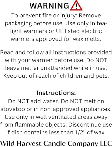 Miniatura 6 de White Tea & Honey Scented, 1-Pack Pure Beeswax Melts for Warmers, Wild Harvest Candle Company, 3 oz Beeswax Tarts Cubes, Hand Poured Made in USA,