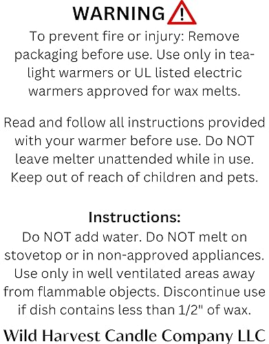 Miniatura 6 de White Tea & Honey Scented, 1-Pack Pure Beeswax Melts for Warmers, Wild Harvest Candle Company, 3 oz Beeswax Tarts Cubes, Hand Poured Made in USA,