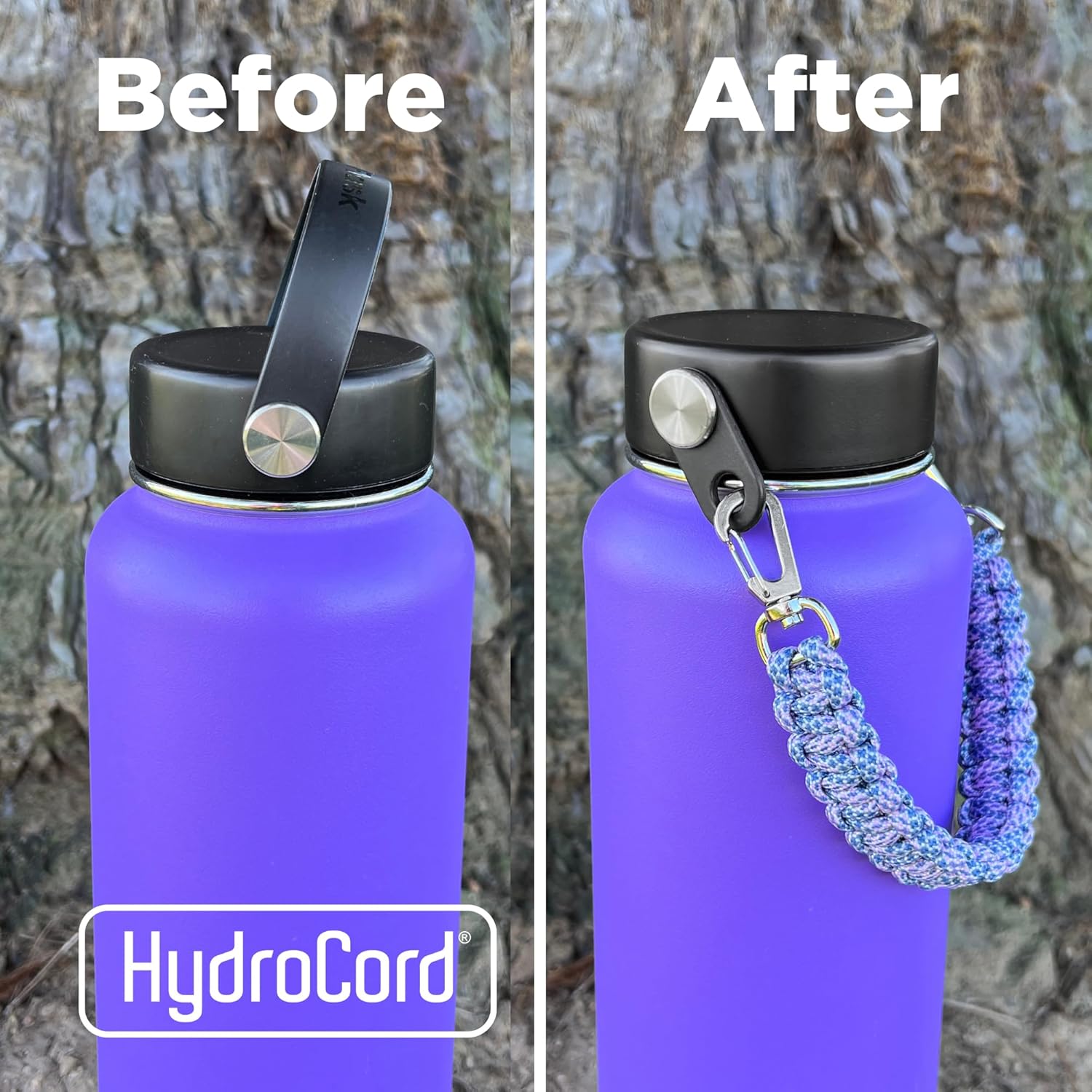 Gearproz HydroCord 3.0 H, Replacement Handle and Clips for Hydroflask Lids with Rivets, Fits Wide Mouth Bottles 12oz-64oz, Shoulder Strap, Water Bottle Handle, Durable Carrier - Image 6