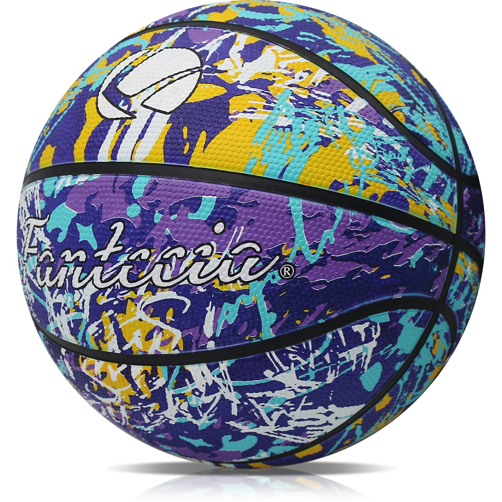Fantecia Basketball Size 5 for Youth, Street Basketball with Pump, Indoor, Outdoor, School Use