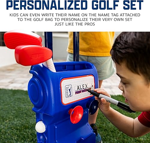 Miniatura 5 de Franklin Sports PGA Tour MyFirst - Juego de palos de golf de plástico para niños + pelotas para niños y niños pequeños, mini juguete derecho+zurdo,