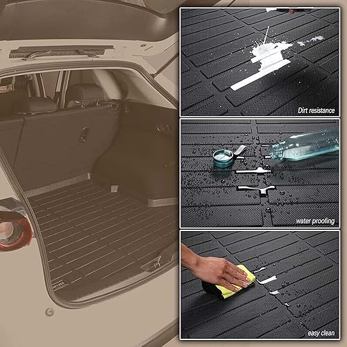 Miniatura 6 de Revestimientos de carga para todo tipo de clima para Hyundai Santa Fe Sport 2013, 2014, 2015, 2016, 2017, 2018, 2018, alfombrilla de carga