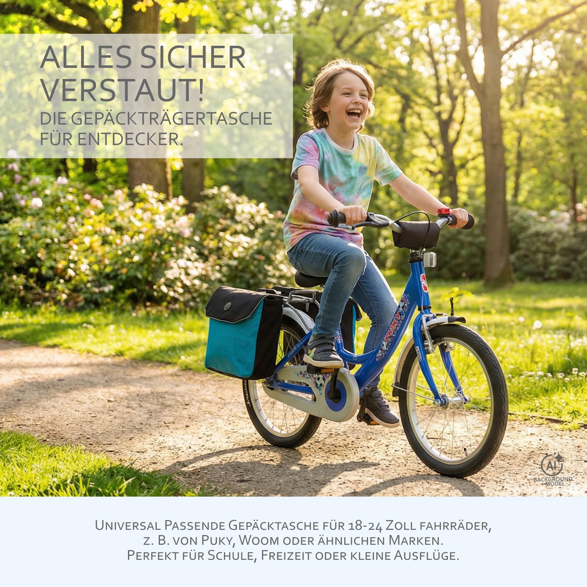 Gepäcktasche für Fahrrad, Fahrradtasche, 18-24 Zoll (M2) Modell 25)
