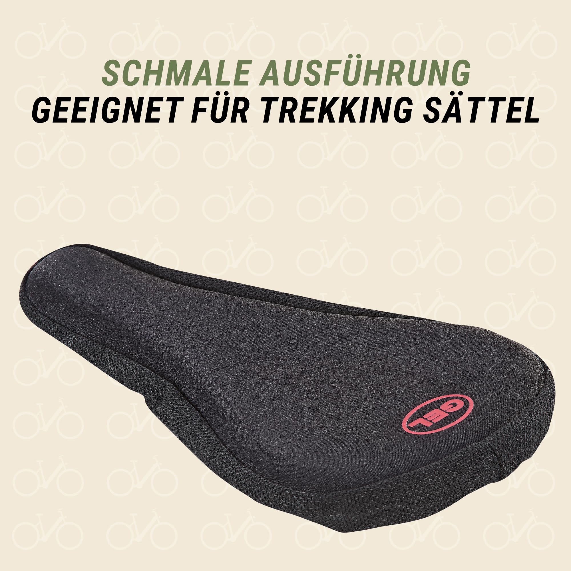 Prophete Coprisella con Inserto in Gel e Coulisse – Copri Sella ergonomica per Un Elevato Comfort di Guida, Design Sottile, Nero, Personalizzabile Individualmente per Bicicletta ed e-Bike
