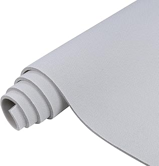 Auto Headliner Fabric Mesh Type 60inx98in with Foam Backing Interior Replacement Headliner Material Car Roof Upholstery Fabric for All Vehicles RV Boat Home DIY, Silver