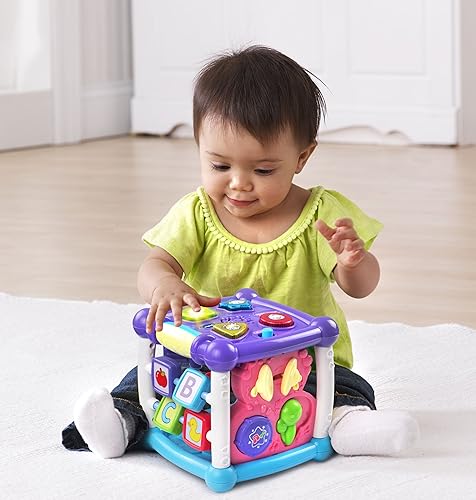 Miniatura 3 de Cubo de actividades VTech Busy Learners morado exclusivo en línea