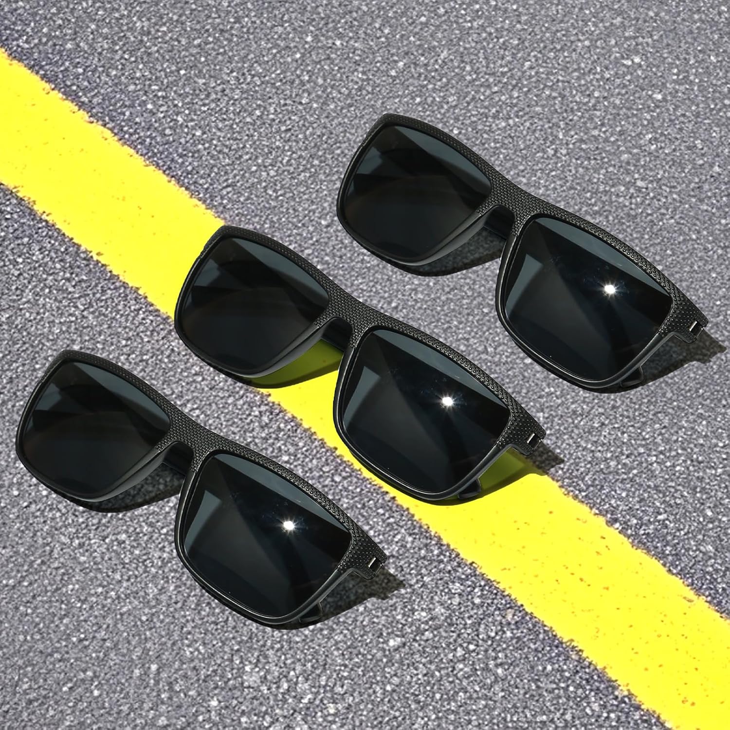 MASDUN Polarized Sunglasses for Men and Women Square Sun glasses UV Protection For Driving Fishing Golf (3 Pack) - Image 6