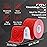 OK TAPE PRO Kinesiology Tape Uncut Roll, Elastic Physical Therapy Athletic Tape for Pain Relief, Muscle Support, Kinetic Tape, Water Resistant, 2in X 16.4ft -Red 2 Rolls