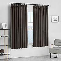 Vista 85 de MAIHER Cortina plisada para oscurecer la habitación, de 108 pulgadas, triple tejido, con aislamiento térmico, ahorro de energía, cortina plisada