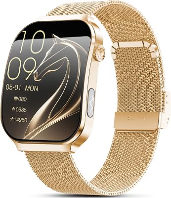 2026 Nouv’ Smartwatch ave ECG/Pressιon artérιelle/Mini-bilan de santé/IMC/Acide Urique, 2.2″ 3D Écran incurvé Montre Connectée avec 24H Fréquence cardiaque/HRV/SpO2/Sommeil Monitor, Android/iOS