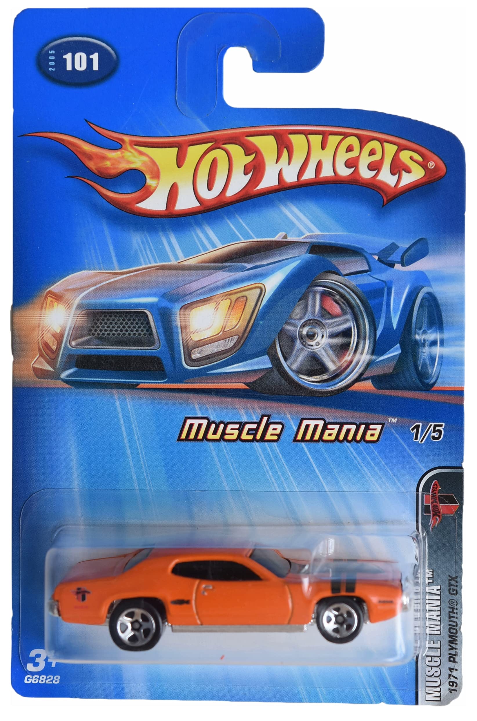 Amazon.com: Hot Wheels 1971 Plymouth GTX, Orange, 1:64 Scale