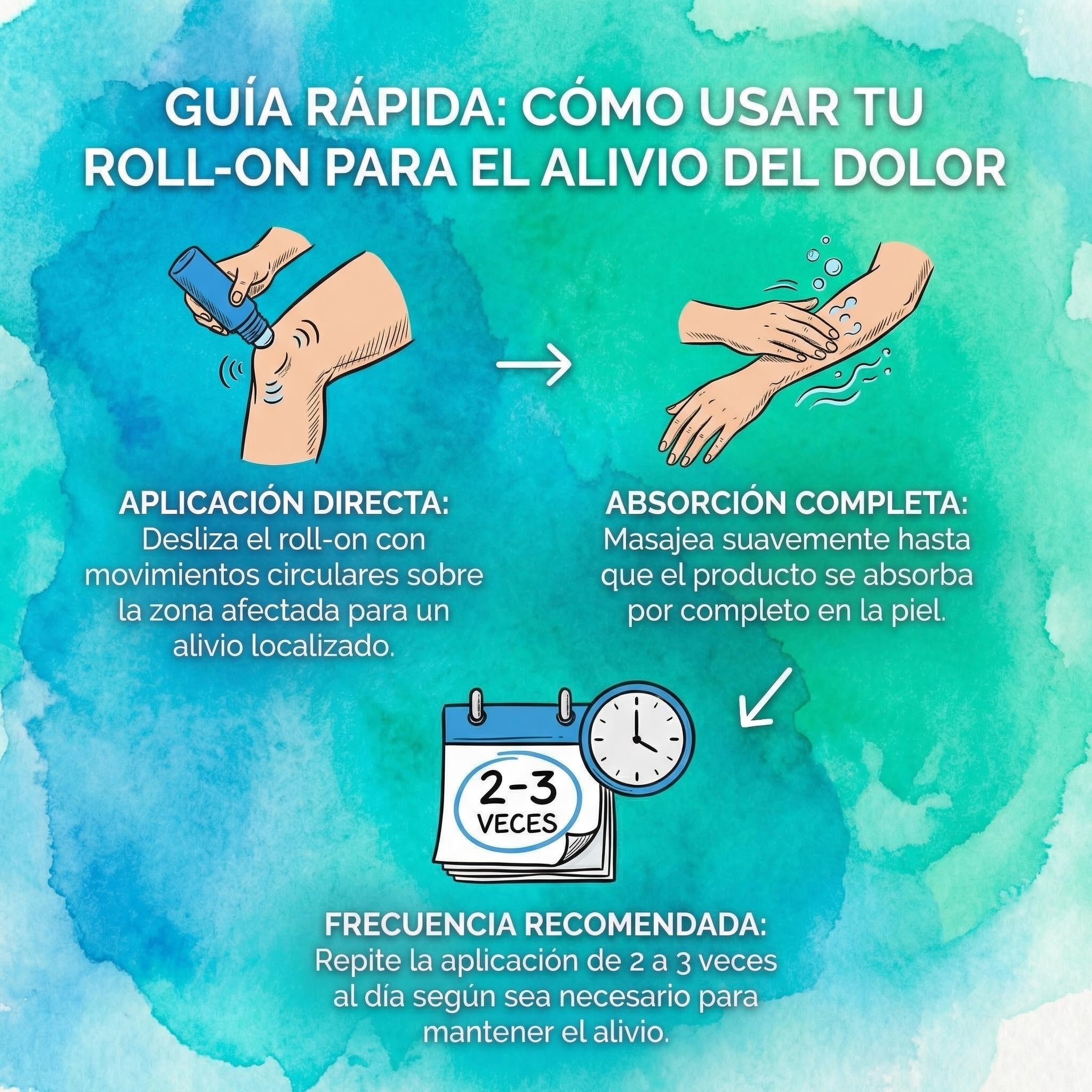 Spa Nature Rollon NoDolor-Gel para Alivio Inmediato del Dolor para Músculos y Articulaciones-Arnica y Aloe Vera 100% Natural, 70 ml