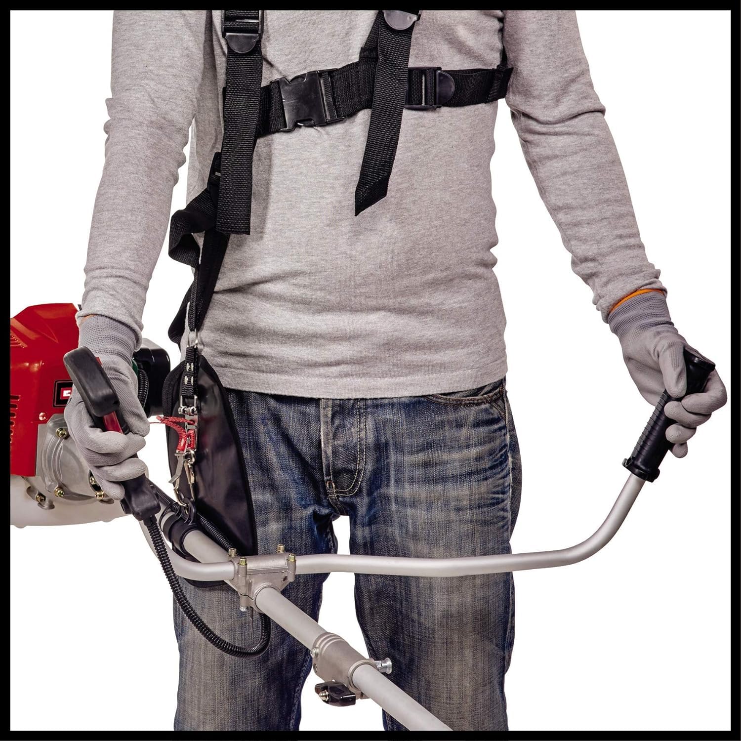Einhell Desbrozadora de Gasolina GC-BC 52 I AS. 1,5 kW, Motor de 2 Tiempos de Baja vibración, Quick Start, Incl. Cuchilla de 3 Dientes y Carrete de Hilo Doble con Avance automático, Multicolor