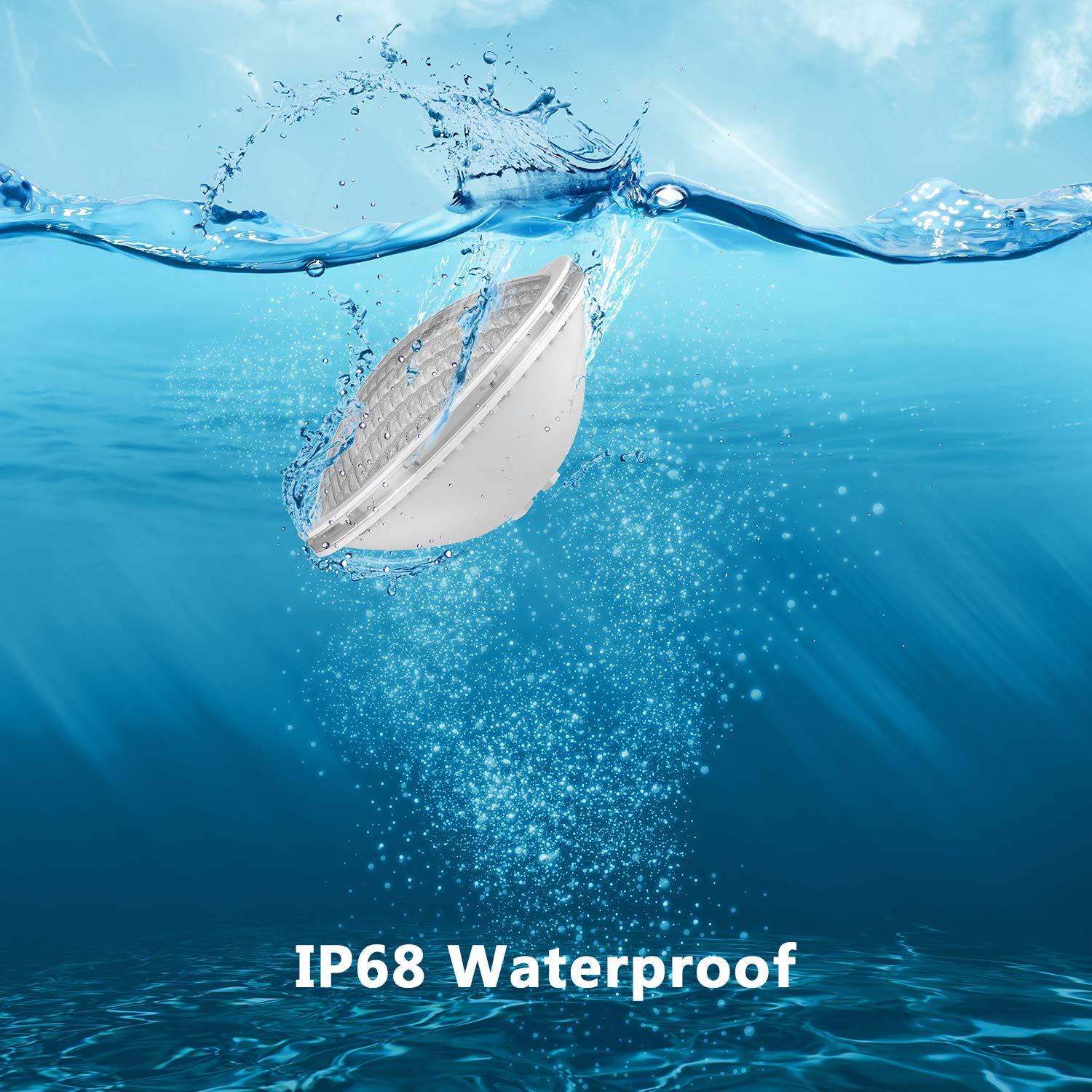 LyLmLe Led Piscina PAR56,20W Luce per Piscina Sincronizzatore RGB Esterno + Telecomando,Multicolore Subacquea a LED Illuminazione Impermeabile IP68,12V AC(2 lampada)