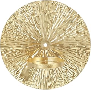 OSALADI Wall Candle Sconces Metal Wall Sconces Candle Holder Round Wall Sconces Candle Holder for Living Room, Bathroom, Dining Room