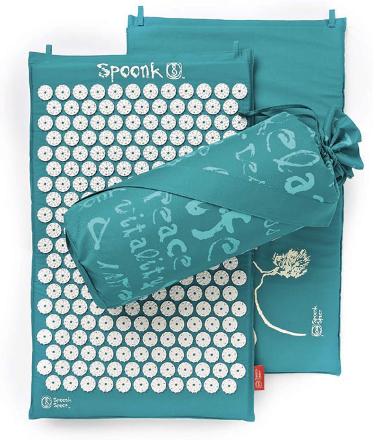 Spoonk Acupressure Eco Mat, Pagoda Blue Includes Sling