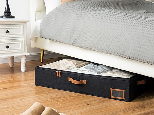 Miniatura 4 de StorageWorks Paquete de 2 contenedores de almacenamiento debajo de la cama con 2 contenedores para zapatos debajo de la cama