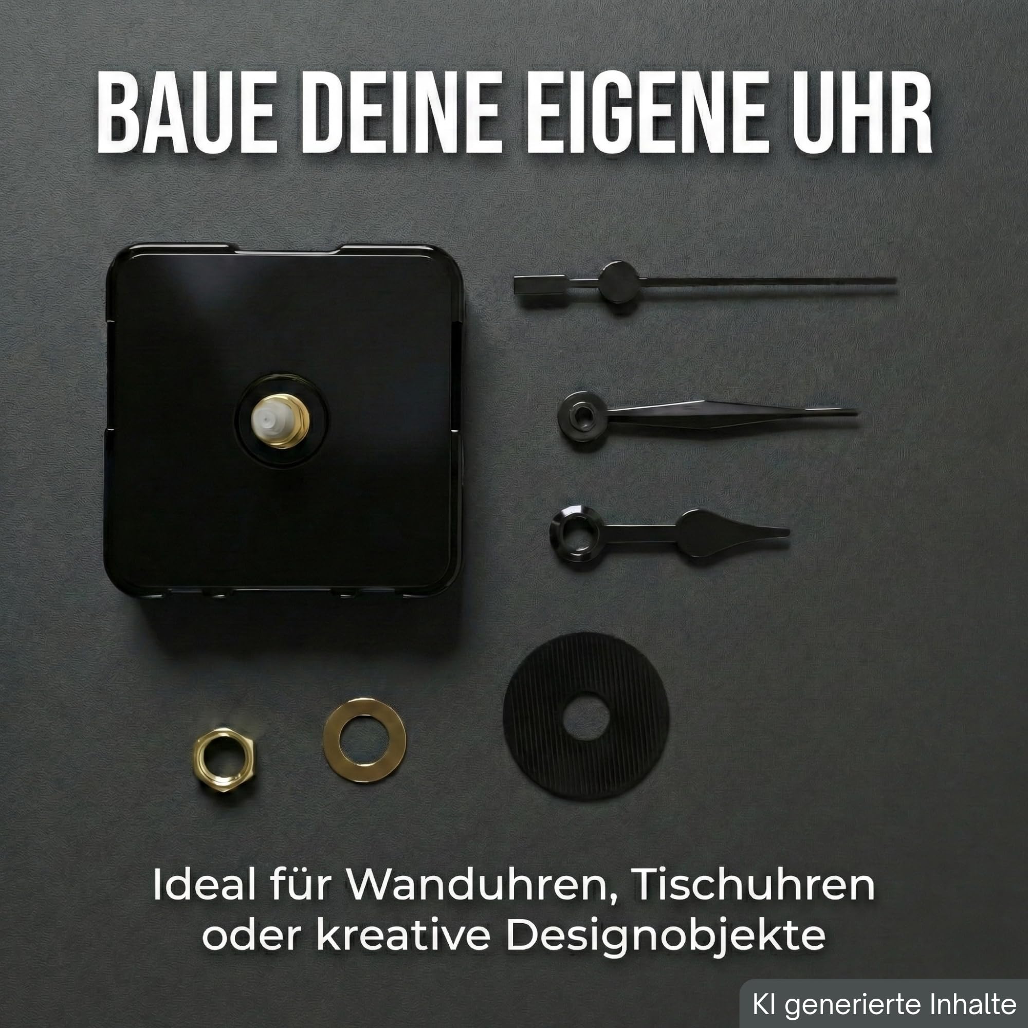 TronicXL MakerKit orologio Kit 011 Clock Components MH011 adatto per stampanti 3D Bambulab Bambu Lab I Crea un orologio da parete orologio da tavolo (2 pezzi)