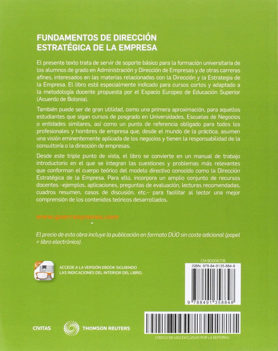 Fundamentos de dirección estratégica de la empresa (Papel+e-book) (Tratados y Manuales de Empresa)