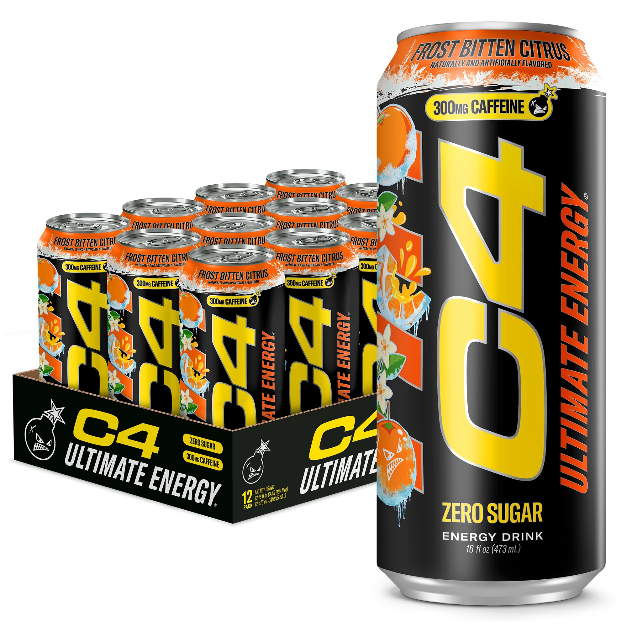 Amazon.com: C4 Ultimate Energy Drink, 300mg Caffeine, Zero Sugar