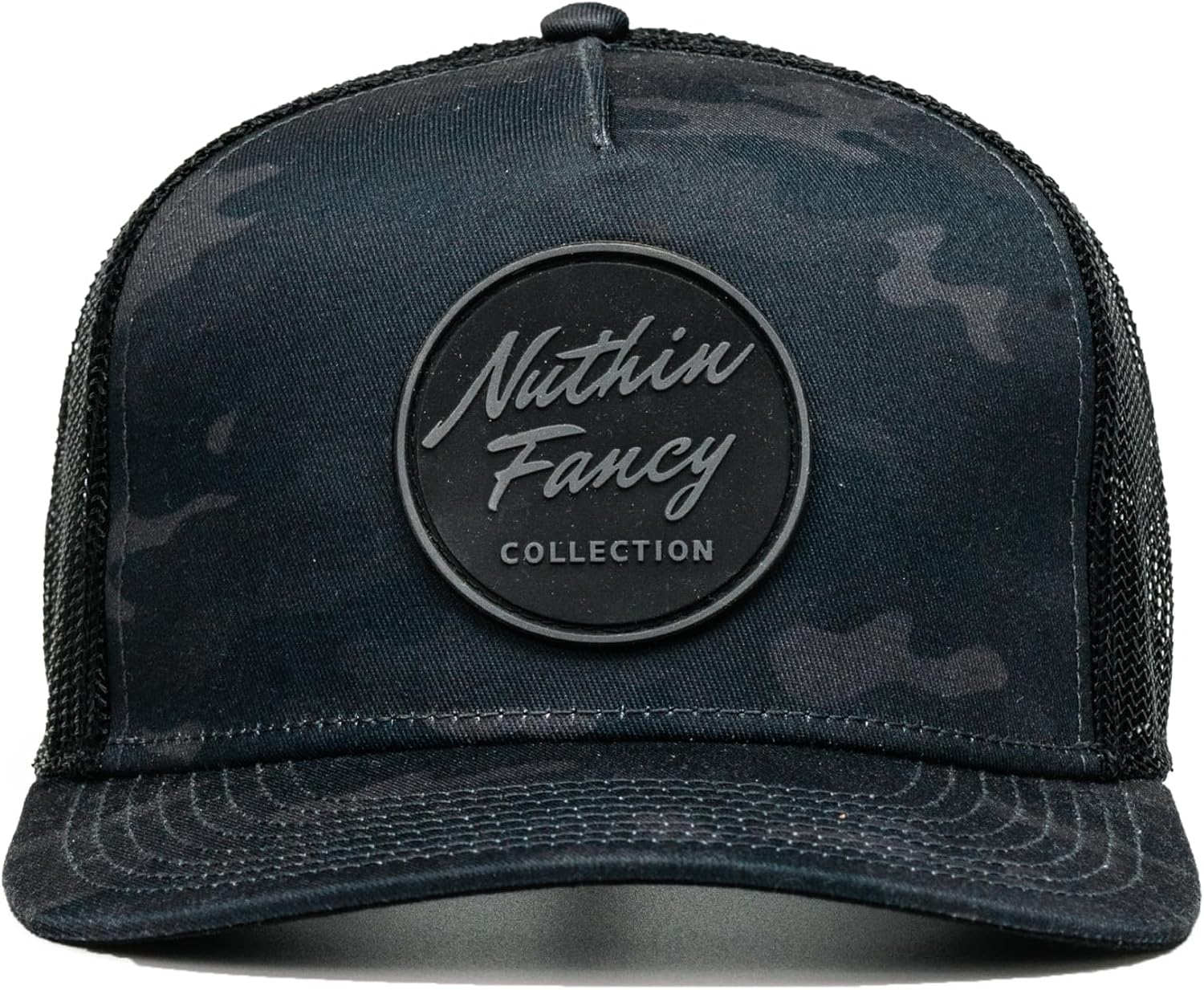 Nuthin Fancy CO Pioneer Snapback Hat, Mens and Womens Adjustable Trucker Cap with Contrast Under Bill