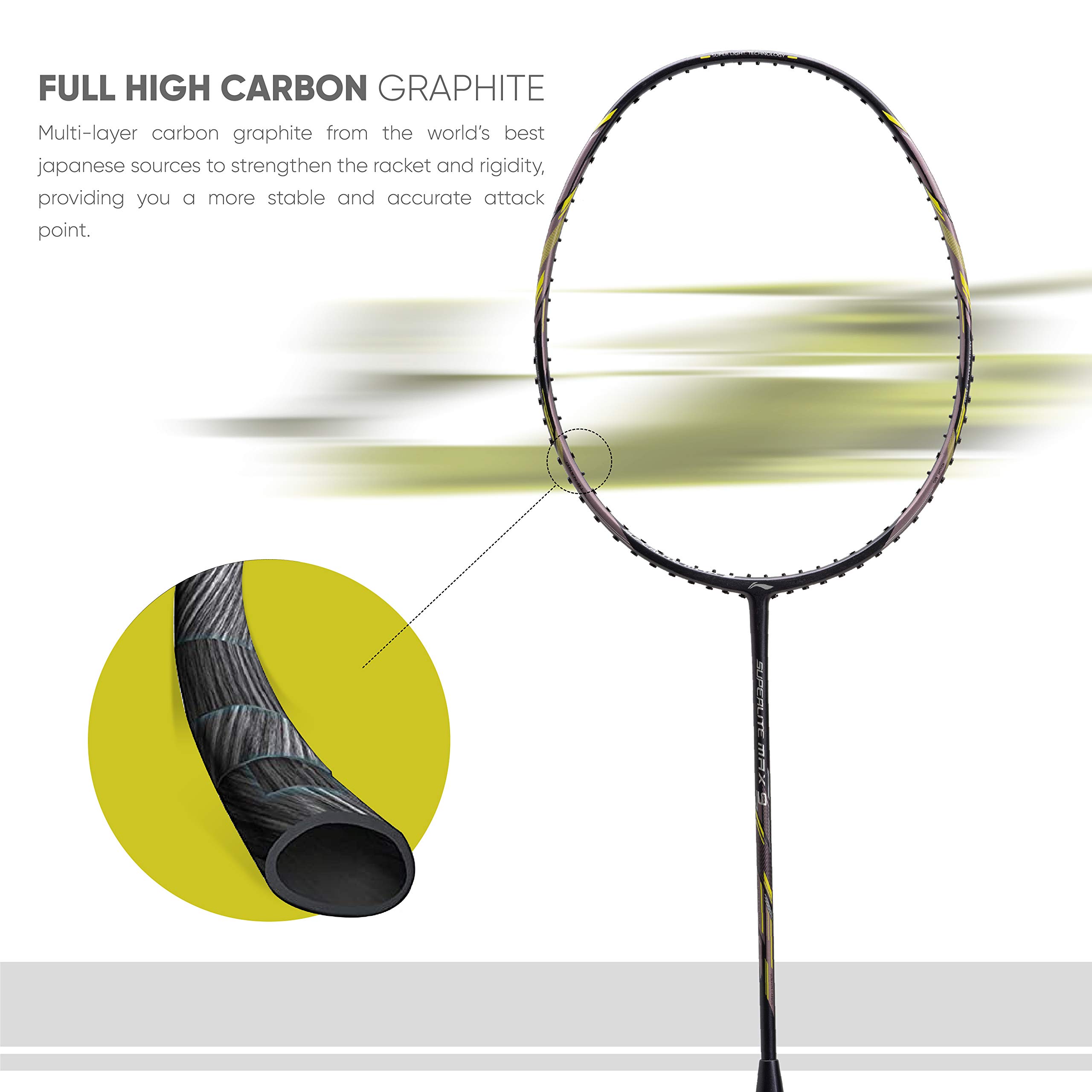 Amazon | Li-Ning G-Force Superlite Max 9 (ダークパープル/グリーン