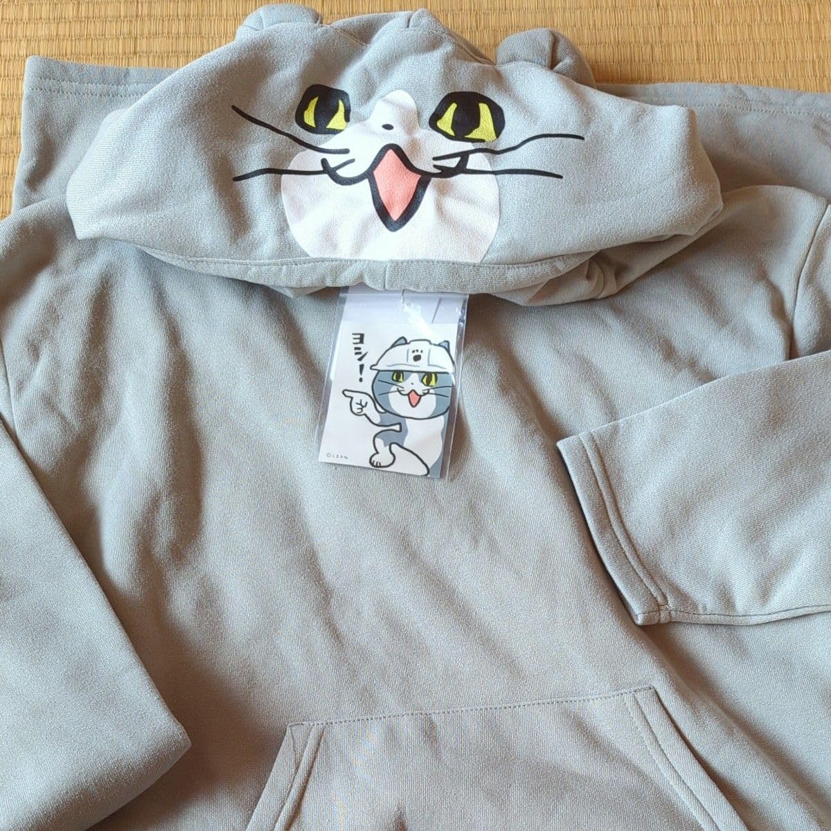 仕事猫　モコモコルームウェア　パーカーワンピ　なりきり 仕事猫 モコモコルームウェア パーカーワンピ なりきり - メルカリ
