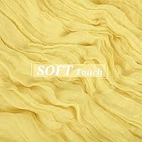 Vista 17 de Showgeous 10 Pack Baby Pink Cheesecloth Table Runner 10FT Long Semi-Sheer Gauze Table Runner Boho or Rustic Wedding Decor for Wedding Decor Arch