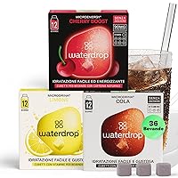 waterdrop® Soda - 36 cubetti waterdrop per acqua dal gusto frizzante di Cola