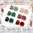 Born Pretty Christmas Gel Nail Polish Sparkle Glitter Green Red Gold Fall Winter Gel Polish Dark Green Burgundy Wine Red Gel Polish Set Nail Art Design Christmas Gift