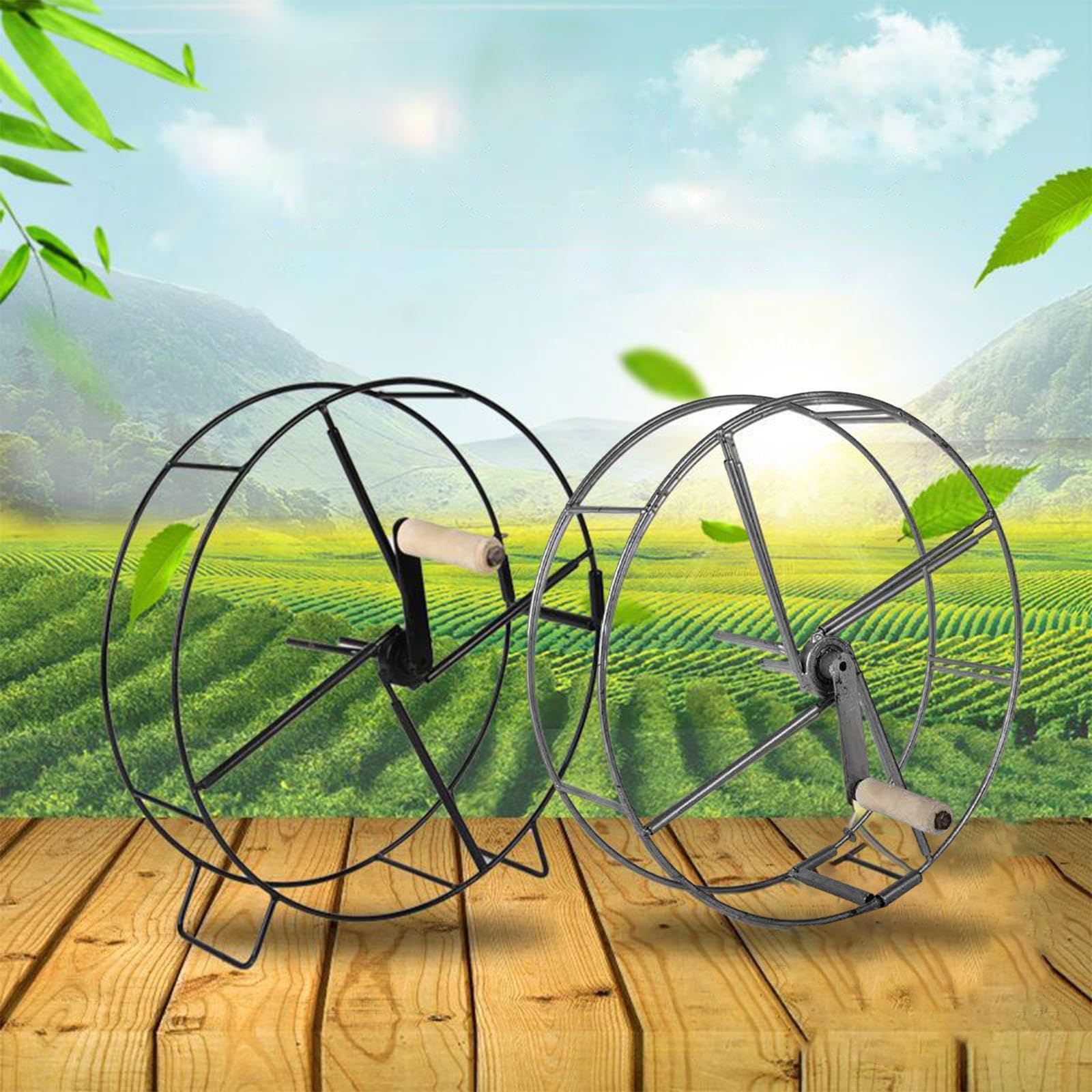 predolo Carrello avvolgitubo per Tubi da Giardino, avvolgitubo per Tubi, per Tubi, Supporto per Tubo dell'Acqua per irrigazione, Tipo di Gamba